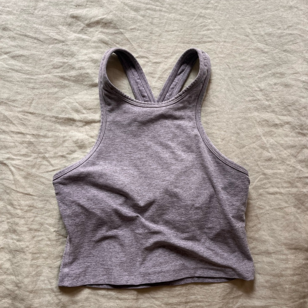 Gray Racerback Tank Top